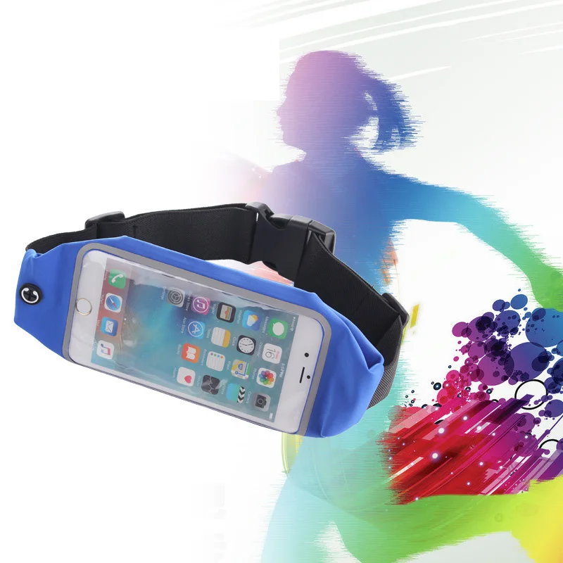 

Outdoor Waist Packs Multifunction Touch Screen Waterproof Mobile phone High Capacity Unisex Fitness Waist Packs Headset Bag
