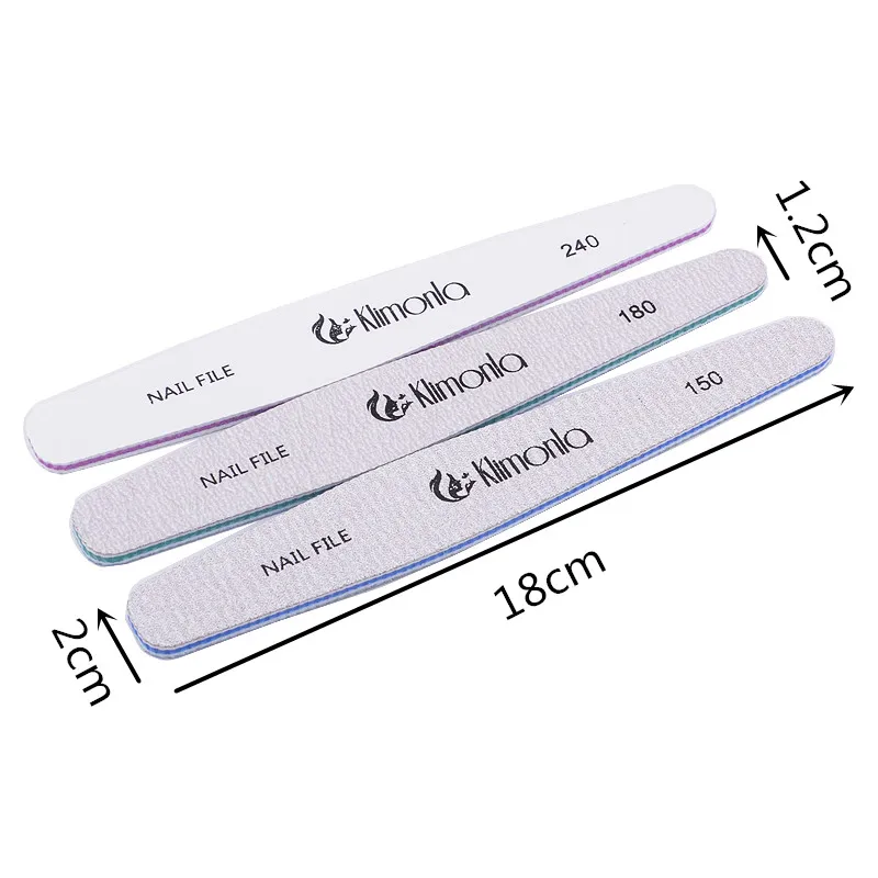 6 штук в упаковке профессиональная пилка для ногтей 150/180/240 для ногтей, наждачная бумага, Полировщики для ногтей УФ-гель алмазными наконечниками маникюрный салон инструменты шлифовальный польский файлов
