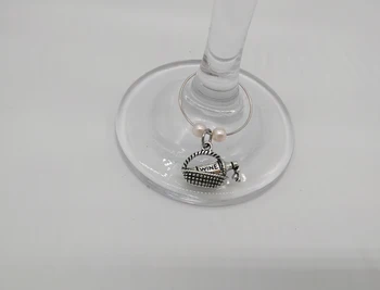 

Freeship 24xNEW simple wine harvest celebrating party wine glass charm marker Wedding Table decoration decorating vinos etiqueta