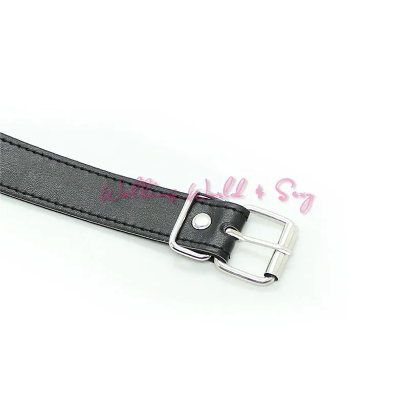 Adult Game Open Mouth Gags Oral Sex Ring + PU Leather Bondage Stainless Steel Gag Slave Fetish Oral Fixation For Women Sexy Toys (4)