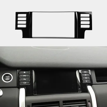 

Chrome Silver Black /Wood Grain Center Buttons GPS Navigator Decorator Cover Frame Trim For Land Rover Discovery Spor 2015-2018
