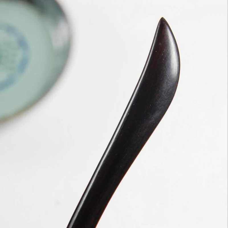 Ручной природных сандаловое дерево в течение последнего месяца форма роскошные волосы палочка, Шпилька для волос Головные уборы Для женщин ювелирное изделие в подарок для этнические Для женщин - Окраска металла: black Sandalwood