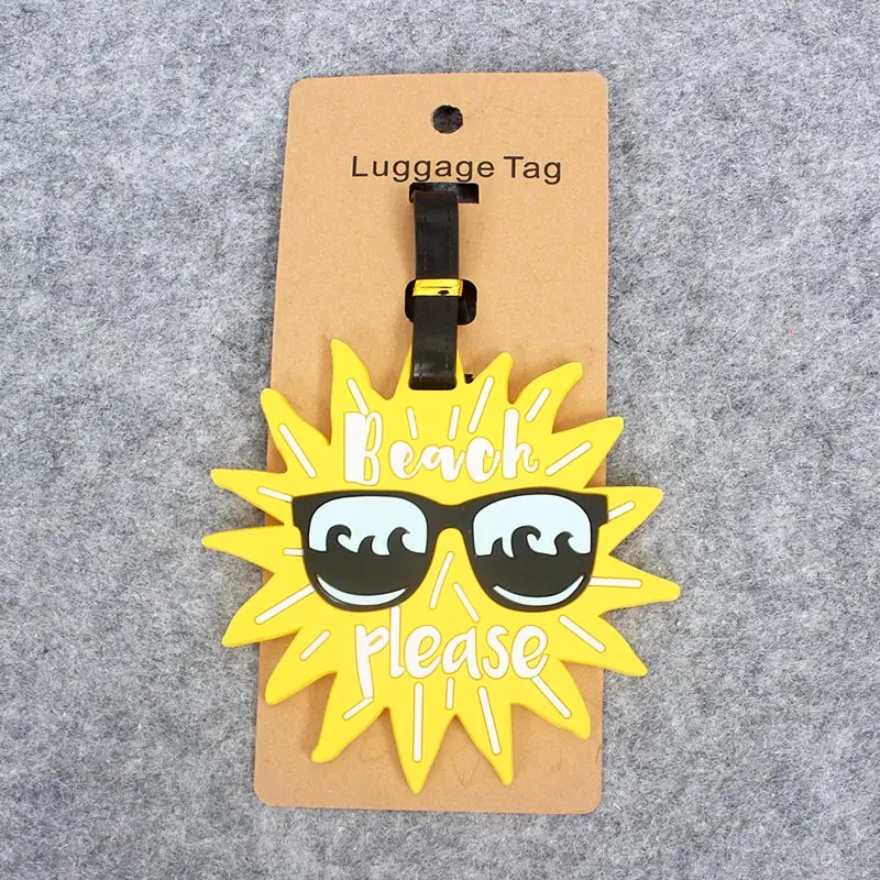 Sunny Fruits Tavel Accessories Creative Luggage Tag Silica Gel Suitcase ID Addres Holder Baggage Boarding Tags Portable Label Sunny Fruits Tavel Accessories Creative Luggage Tag Silica Gel Suitcase ID Addres Holder Baggage Boarding Tags Portable Label