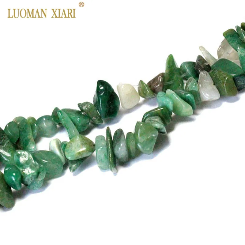 

Fine AAA 100% Gravel Shape Natural South Africa Jade 5-8mm Stone Beads For Jewelry Making Diy Bracelet Necklace Strand 34''