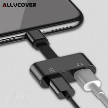 

Allvcover 2 in 1 Charging Audio Adapter For iphone 7 8 plus X iOS Charger Splitter Earphone Jack Cable For Lightning Adapter