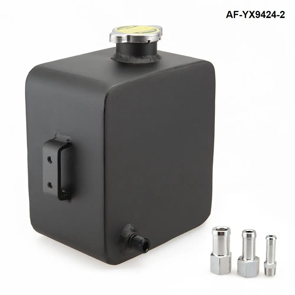 Universal 2 Litre Polished Alloy Header Expansion Water Tank & Cap 2L