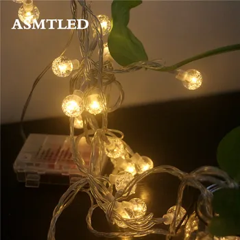 

Christmas Lights 10m 80 led 3xAA Battery Waterproof Fairy String Lights For Party Wedding Garland Holiday LED Light High-quality