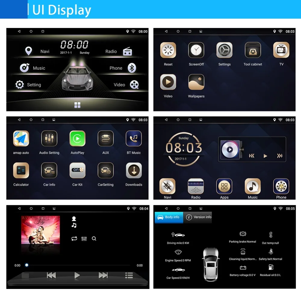 Discount Car Multimedia player 1 Din Android 7.1 Car DVD For Honda Civic 2012-2015 9" 2G/16G touch screen Car Radio GPS 5