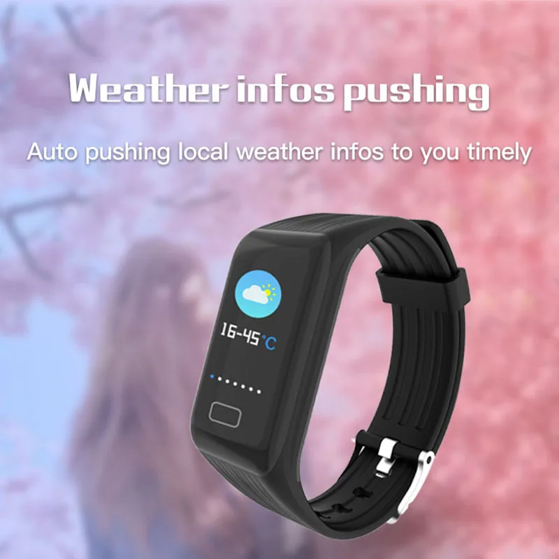 Hembeer H1 Plus смарт браслет часы монитор сердечного ритма секундомер кровяное