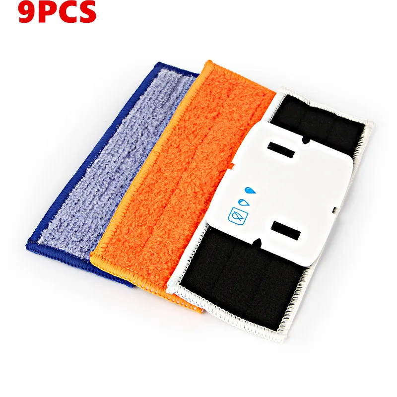 

9pcs robot cleaner brushes spare parts Wet Damp Dry Pads Mop for iRobot Braava Jet 240 241 Mop cloth robot vacuum cleaner parts