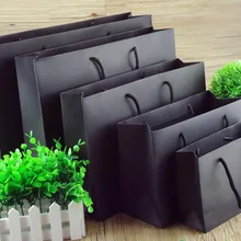 Qi Размер: 15*6*12 см 20 шт./лот, высокое качество, черный подарочный пакет с ручкой, Пользовательский логотип, ручка, сумка, белый большой размер для подарочной сумки