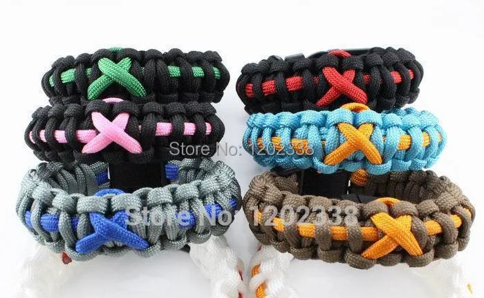 

Post Traumatic Stress Disorder Awareness weave Paracord Bracelet