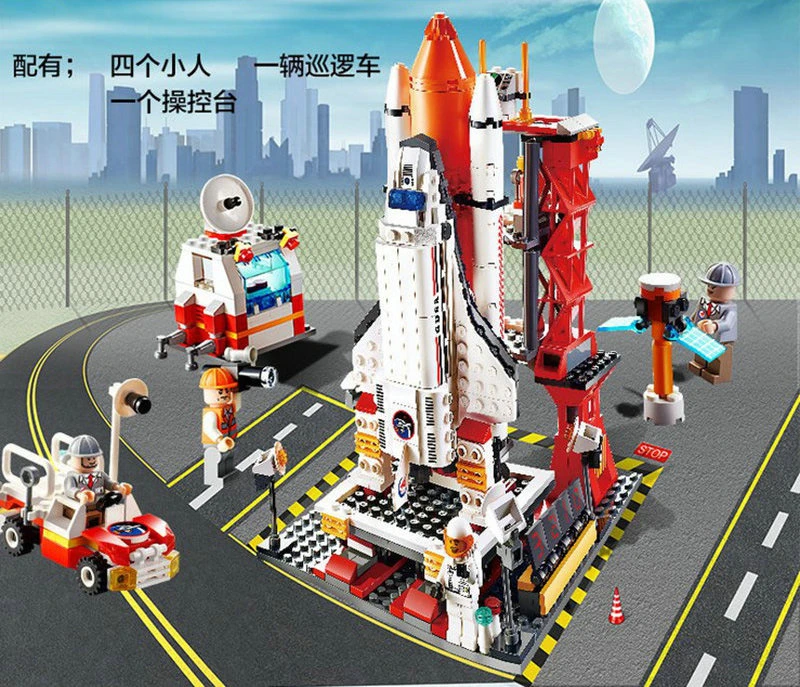 lego space rocket launch