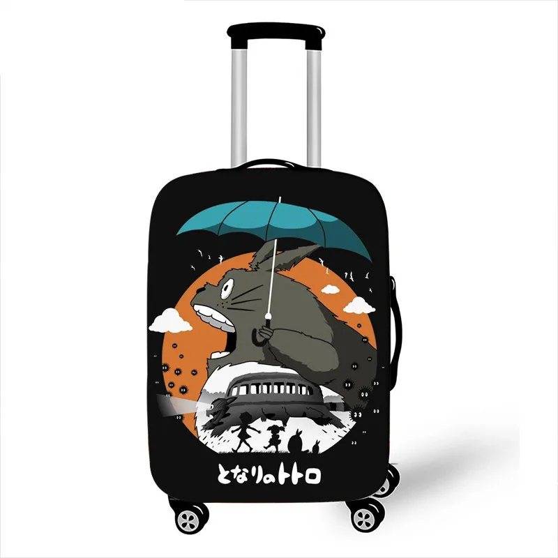 18-32 Inch Anime Tonari no Totoro Travel Accessories Luggage Cover for Girls Boys Suitcase Protective Cover Elastic Trolley Bag - Цвет: 001