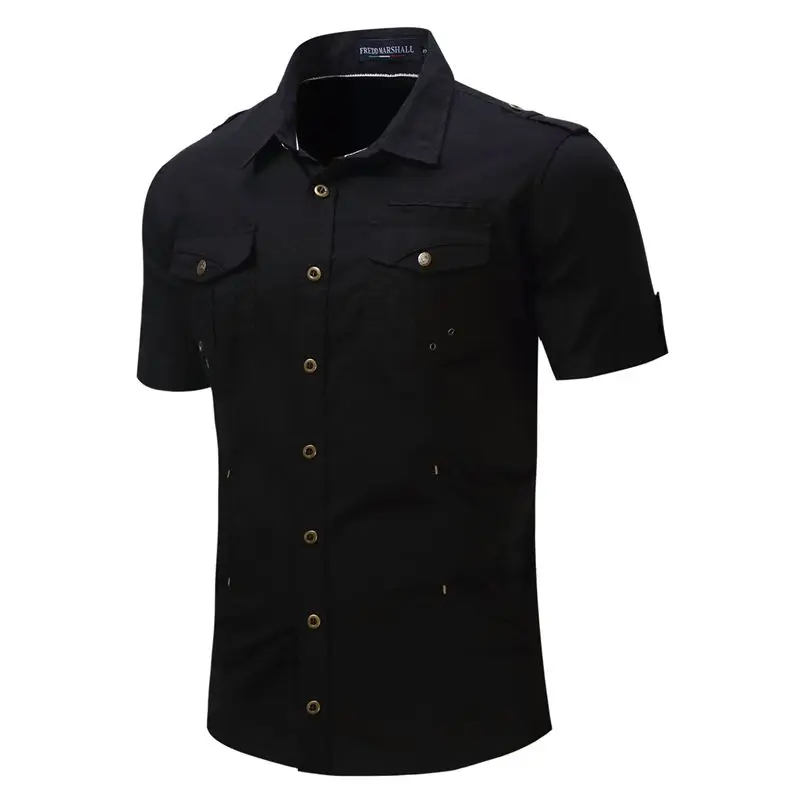 Hot Sales Men's Shirt Plus Size 2018 Summer Short Sleeve Shirt Men ...