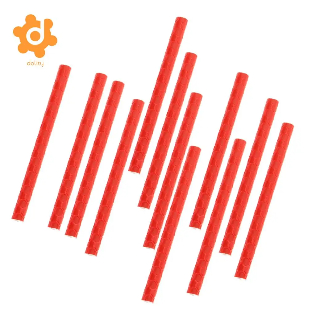 12pcs Bike Spoke Rod Wheel Reflector Reflective ABS Safety Tube Cooler with reflective spokes for all kinds of bicycles