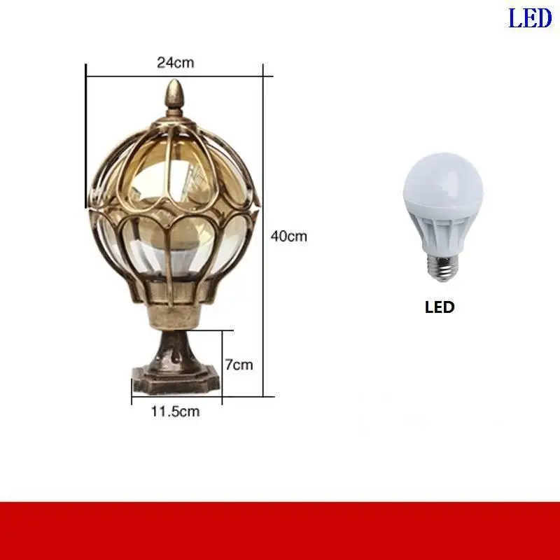 Iluminador лампе наружный задний двор Декор светодиодный пейзаж Точечный светильник открытый светильник ing Terraza Y Jardin Decoracion столб светильник - Испускаемый цвет: Version C