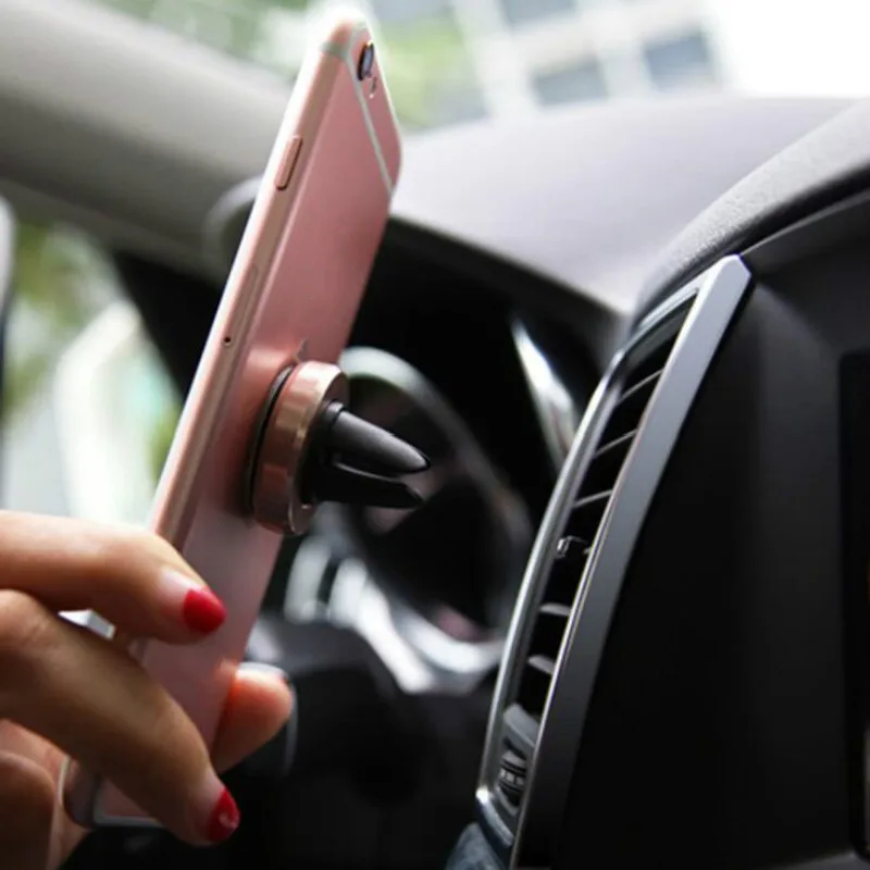 Универсальный Автомобильный кронштейн держатель для телефона магнитный автомобильный воздушный вентиляционный алюминиевый сплав ABS для iPhone samsung Xiaomi GPS Держатель с подставкой