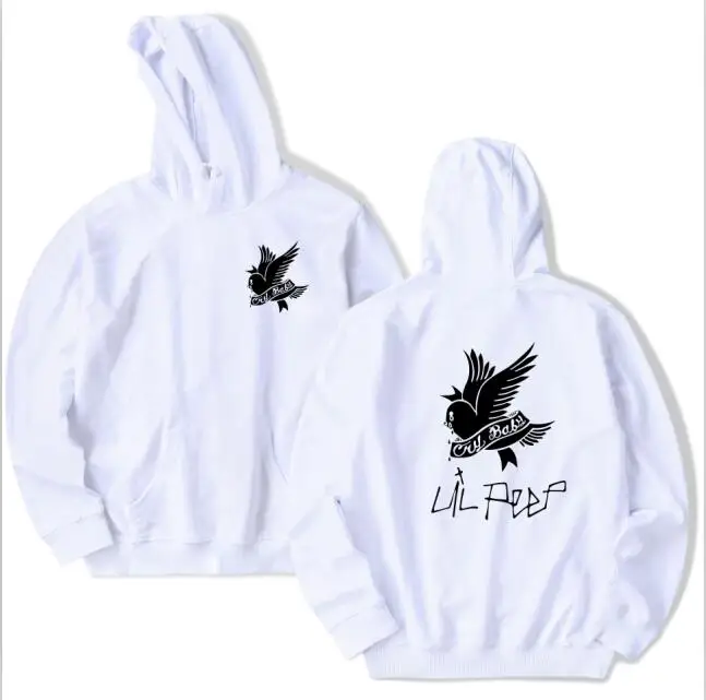 Lil Peep толстовки Love зимние мужские толстовки пуловер с капюшоном повседневные мужские/женские модные с длинным рукавом cry baby - Цвет: 4824-WY0202-white