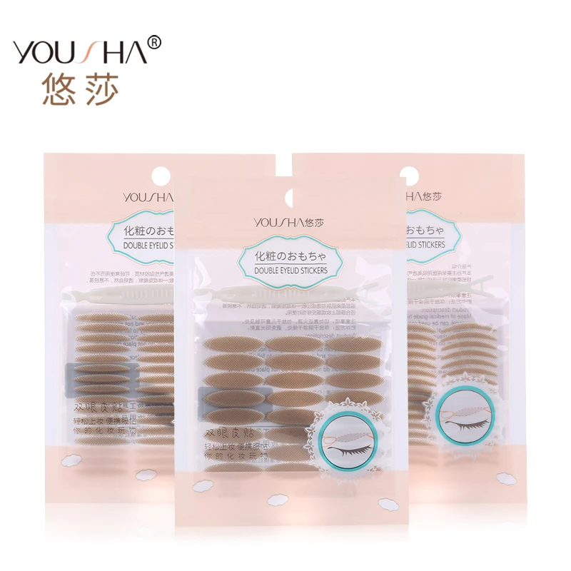 

120 Pairs Double Eyelid Tape Makeup Pastes with Mirror Super Invisible Eyelid Sticker Makeup Tapes Eyeliner Sticker tool