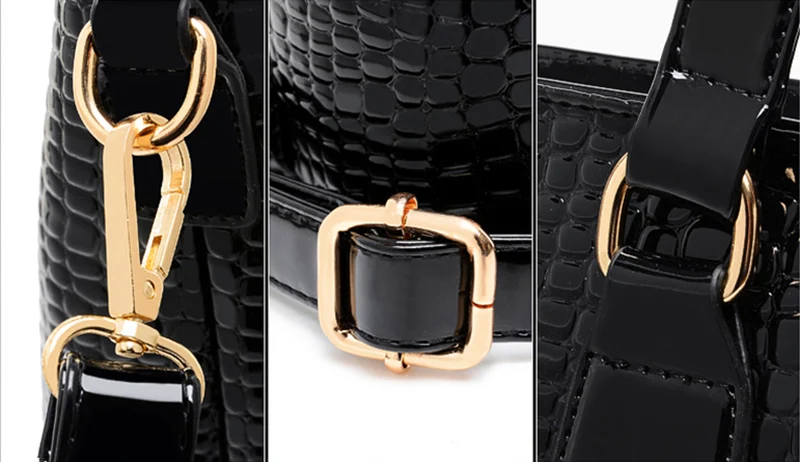 6 Pieces Women Handbag Crocodile PU Female Shoulder Bags Bolsas Feminina Big Capacity Bag Femme Designer Set Handbags SS0292 (9)