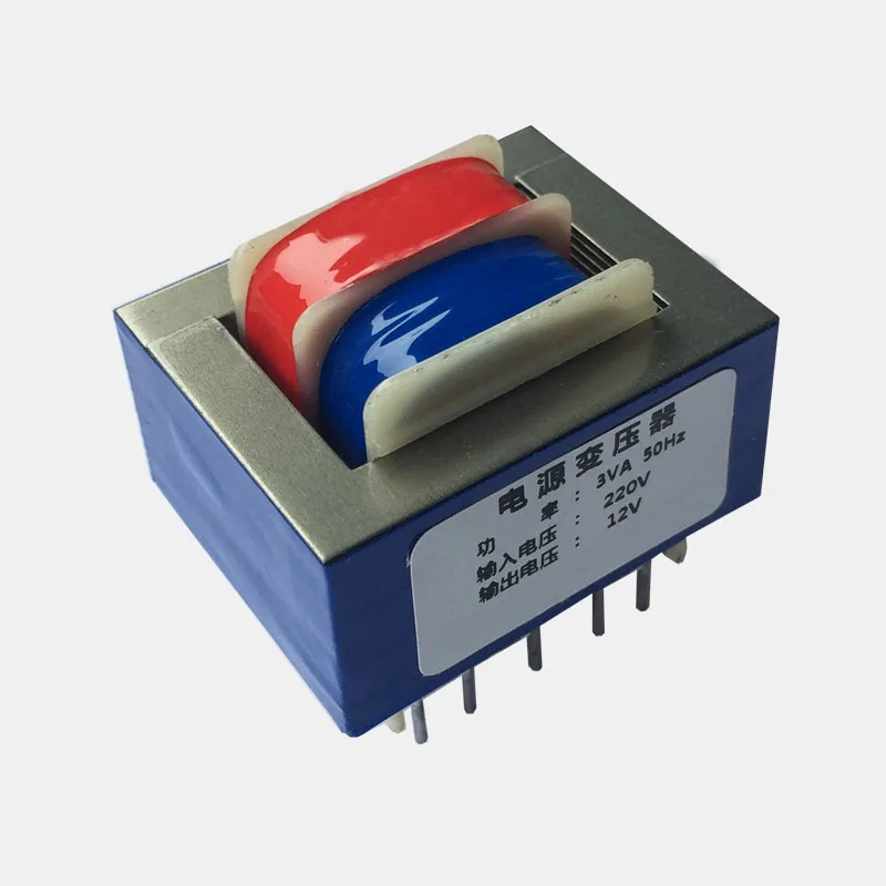 EI41 * 17 9Pin 3 Вт AC тип иглы силовой трансформатор 220 В 380В до 6 в 9 12 18 24 PCB 3VA|Импульсный