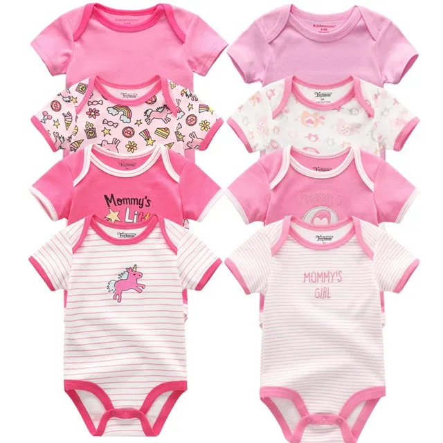 8 шт. Детский комбинезон nieuwe pasgeboren mannelijke baby vrouwelijke baby korte mouwen een stuk kleding babykleding producten - Цвет: BDS8920