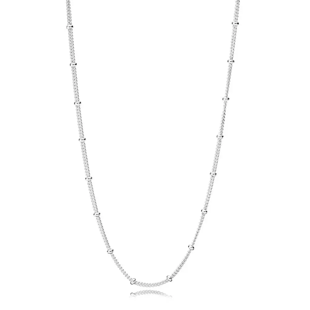 Аутентичные 925 пробы серебряные ожерелья кулон из сердца с цветами Ожерелье Браслеты для женщин вечерние свадебные ювелирные изделия подарок - Окраска металла: PN004