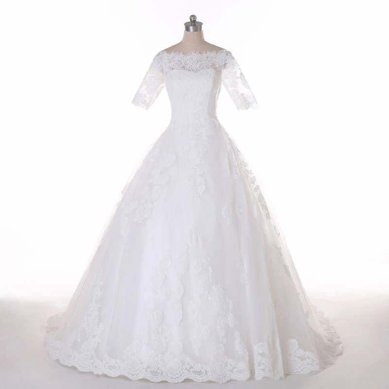 Vestido de noiva princes кружевное свадебное платье прозрачное Robe mariee 2018 | Свадьбы и