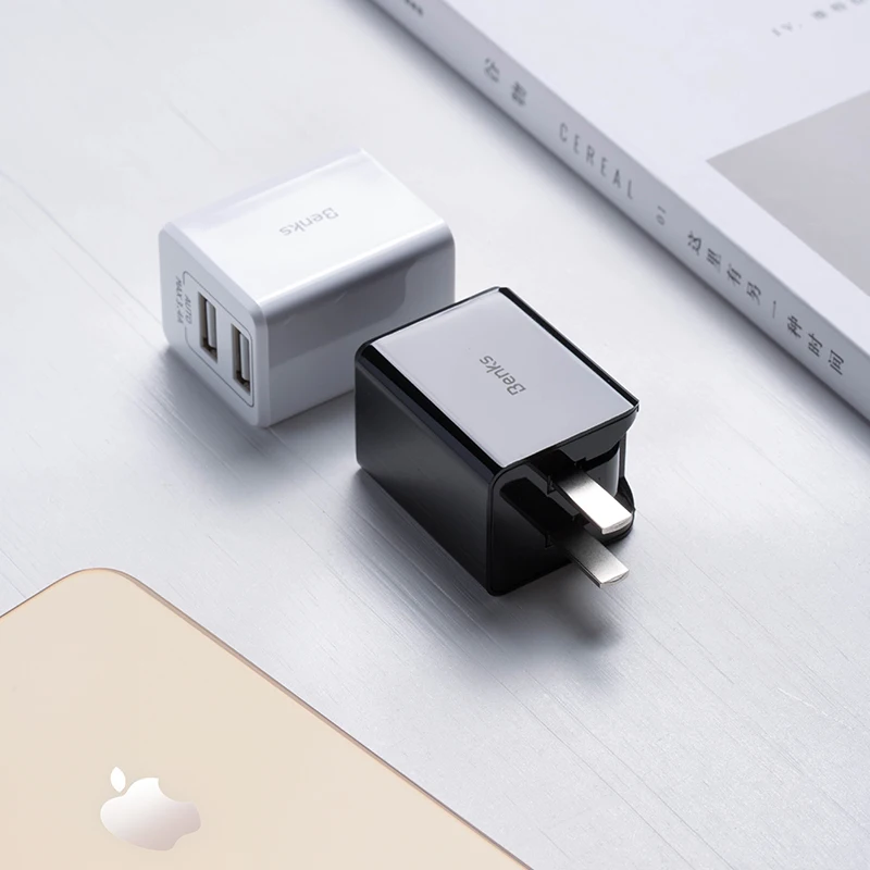 Портативное зарядное устройство для мобильного телефона с двумя портами USB 2 4 А