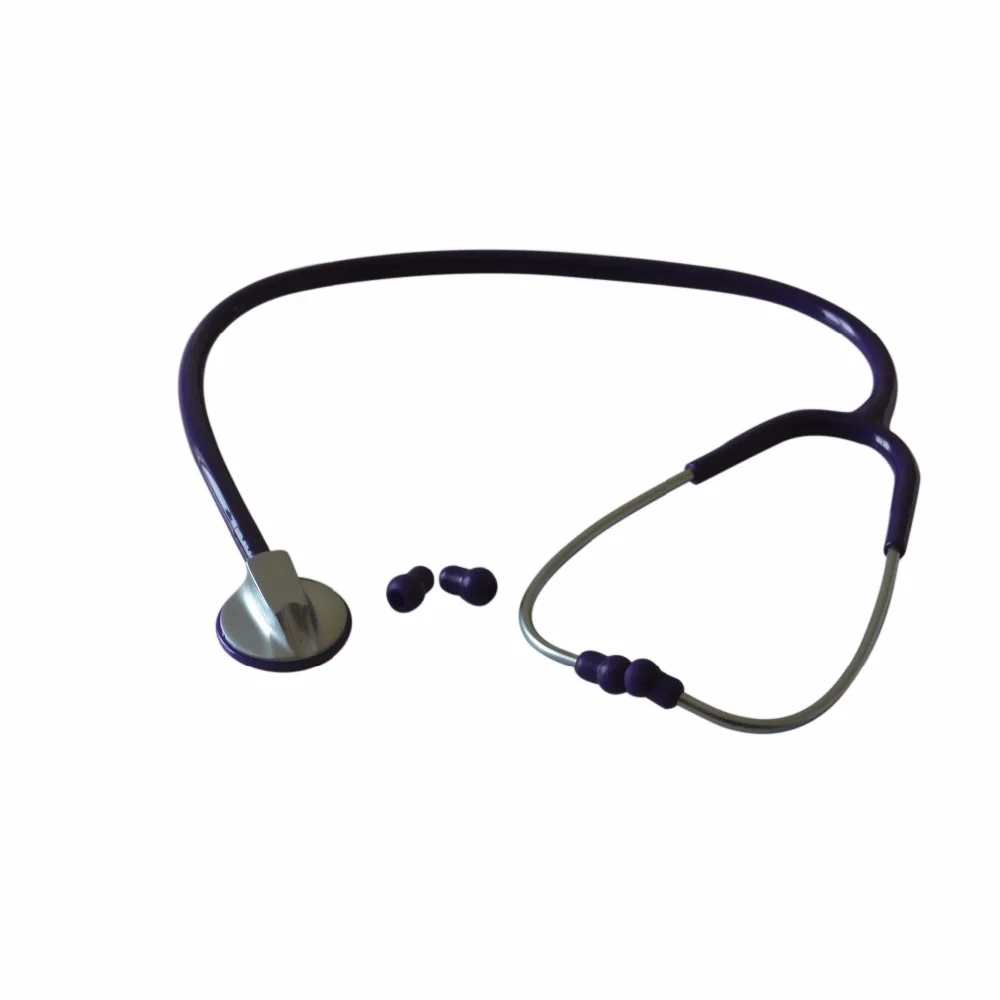 

5Pcs Adult And Child Single Head Stethoscope Purple-plated New