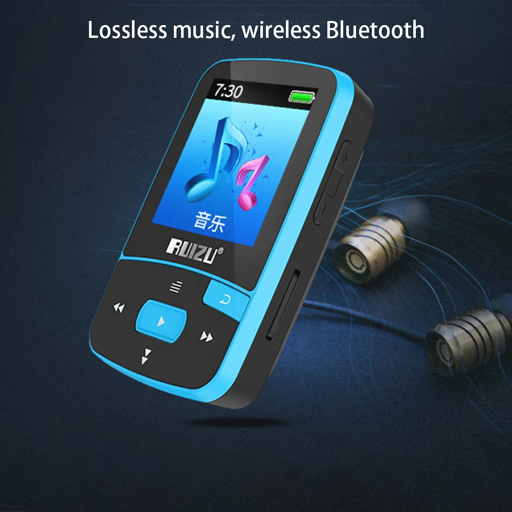 

X50 Bluetooth Mp3 Player Sport Audio Mini Bluetooth Mp3 Player FLAC USB 8GB Lossless Music Player With Fm Radio Digital Screen