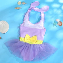 Милый Цельный купальник для малышей; однотонная одежда; детская одежда для купания; купальный костюм для детей; детские купальные костюмы для девочек