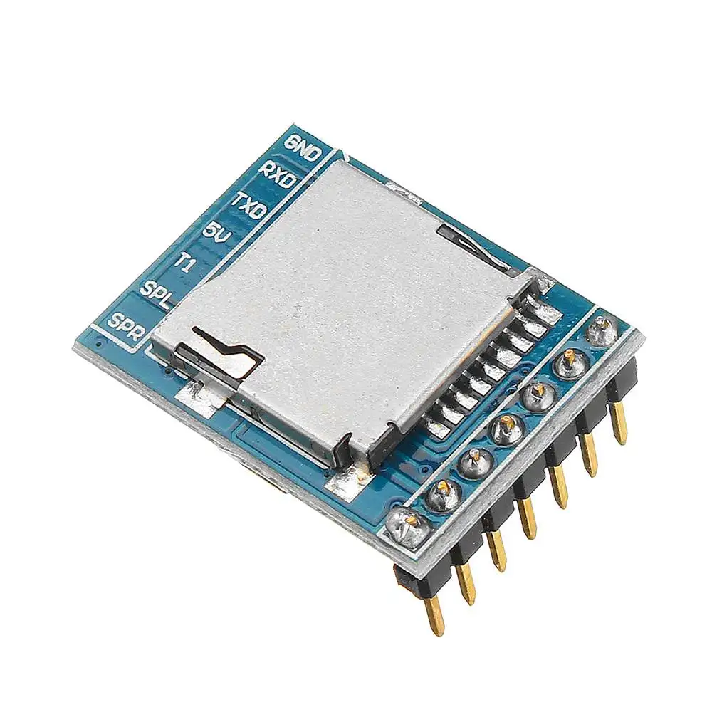 LEORY M3A3 мини mp3-плеер модуль чип выбора последовательного порта 3 Вт TF карта sup порт усилитель постоянного тока 3,3-5 в 1,9*2,5 см