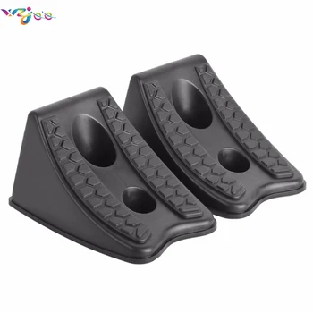

Wzjoo Heavy Duty Wheel Chocks For SUV 4X4 ATV Jeep Caravan Car Wheel Stoppers pair of 2 pcs