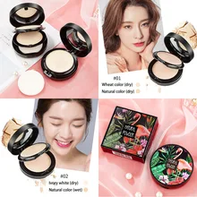 Натуральный Порошок, отделочный сердечко, шелковое чувство, тщательный консилер для торта, контроль масла, сухая влажная пудра двойного назначения, макияж