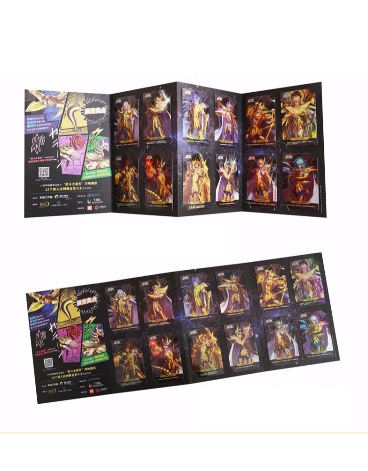 Saint Seiya Gold святых коллекция карты флэш-карты 30th Юбилей Cardbook