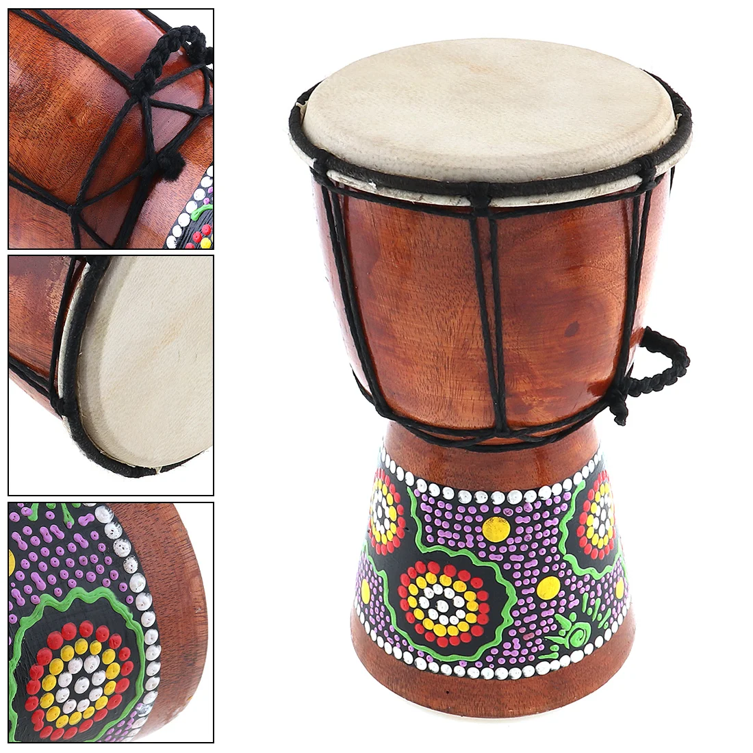 4 بوصة 6 بوصة المهنية أفريقي Djembe طبل الخشب الماعز الجلد جيدة الصوت التقليدية الموسيقية أداة 4 بوصة 6 بوصة المهنية أفريقي Djembe طبل الخشب الماعز الجلد جيدة الصوت التقليدية الموسيقية أداة