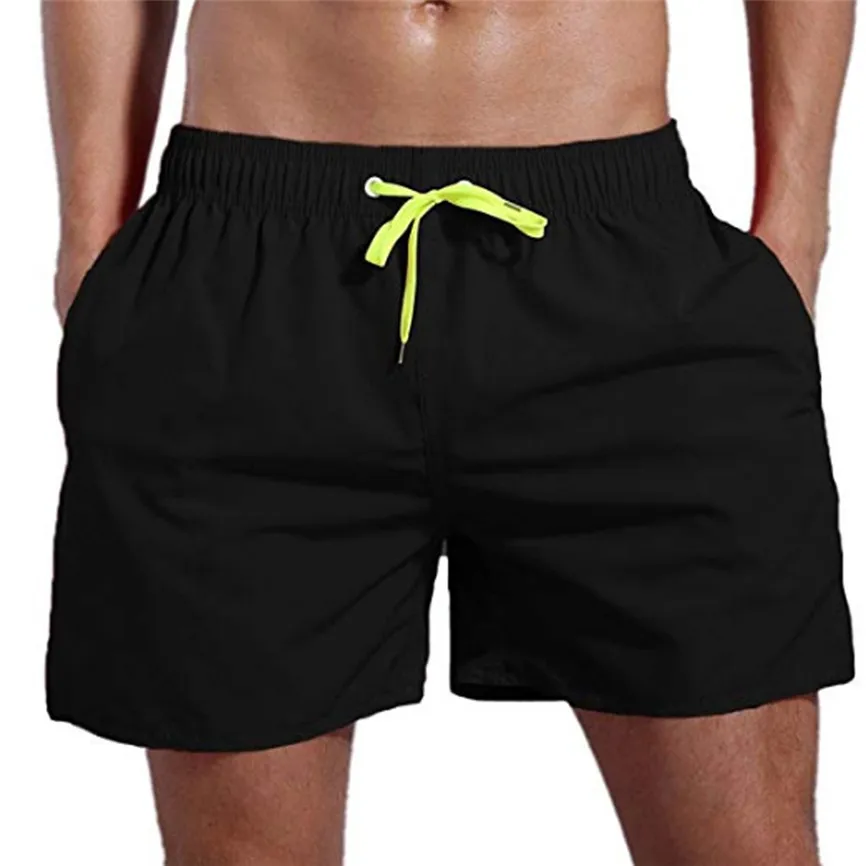 

Men's Shorts Summer calf-length Men's Swimming Sport Beach Quick-drying Solid Color Trouser Shorts Pants Cycling Shorts Men