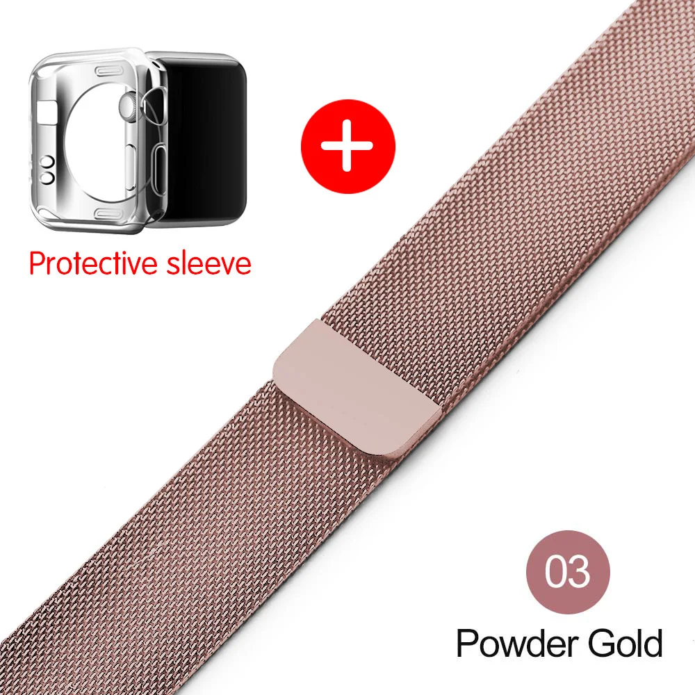 Milanese Loop For Apple Watch band strap 42mm/38mm iwatch4/3/2/1Stainless Steel Link Bracelet wrist watchband magnetic buckle