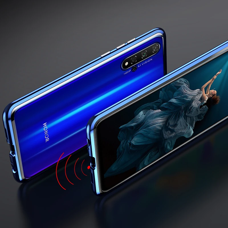 360 Защитный чехол на весь корпус для Honor 20 Pro, магнитный бампер для телефона+ двустороннее стекло, чехол для huawei Honor20 Pro, чехол s 20Pro