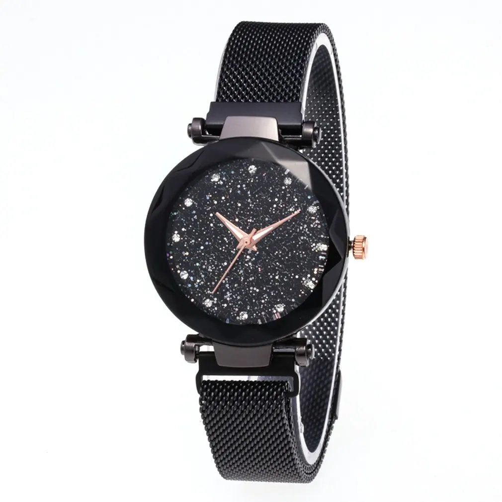 Модные Звездные кварцевые часы ленивые часы магнитный ремешок с магнитными часами наручные часы ювелирные аксессуары