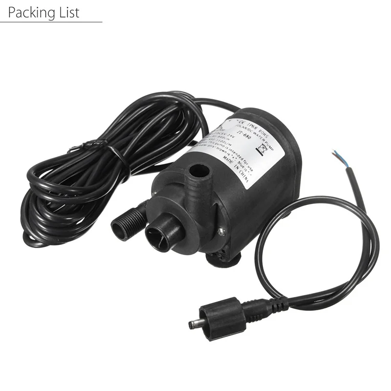 

High Efficiency DC 6V-24V 1100L/H 7M Solar Water Pump Brushless Mini Submersible Pumps widely used