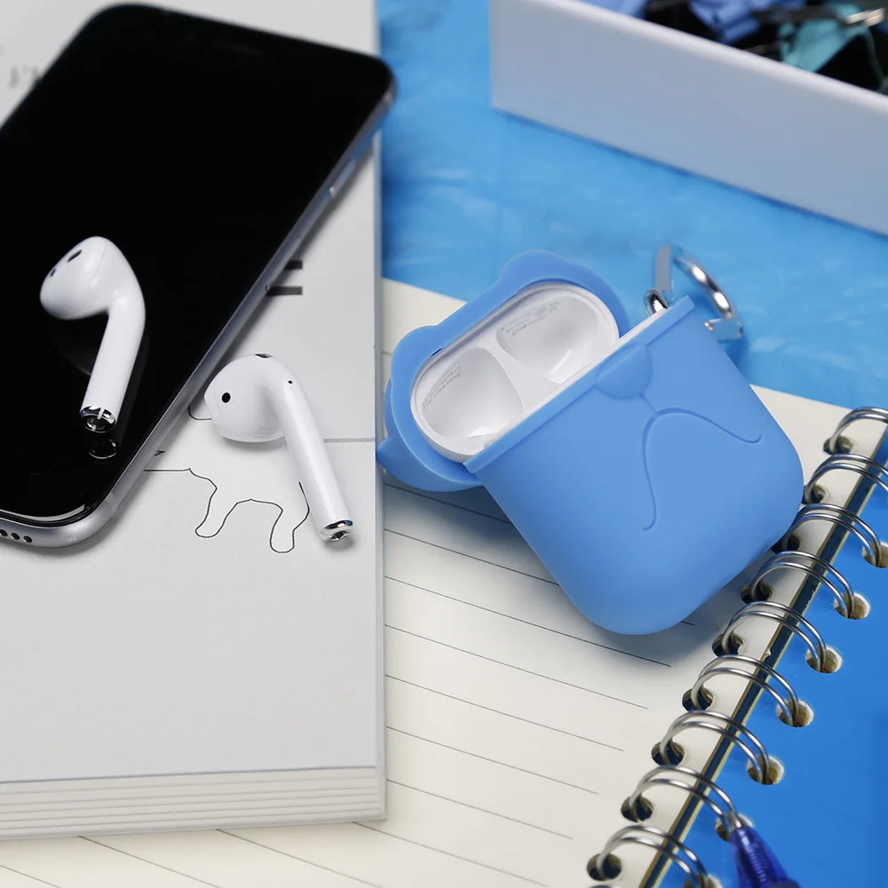 TEXNANO Cartoon Earphone Case Silicone Shockproof Cover Luminous Protector Waterproof Dustproof Headset Accessories For Airpods (12)
