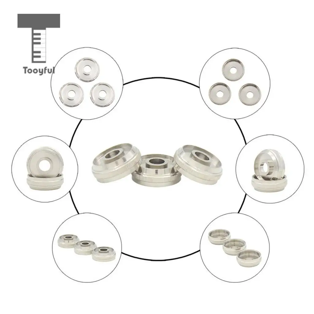 Tooyful 3Pcs Trumpet Valve Cap Screw Trumpet Repair Replacement Parts Tough