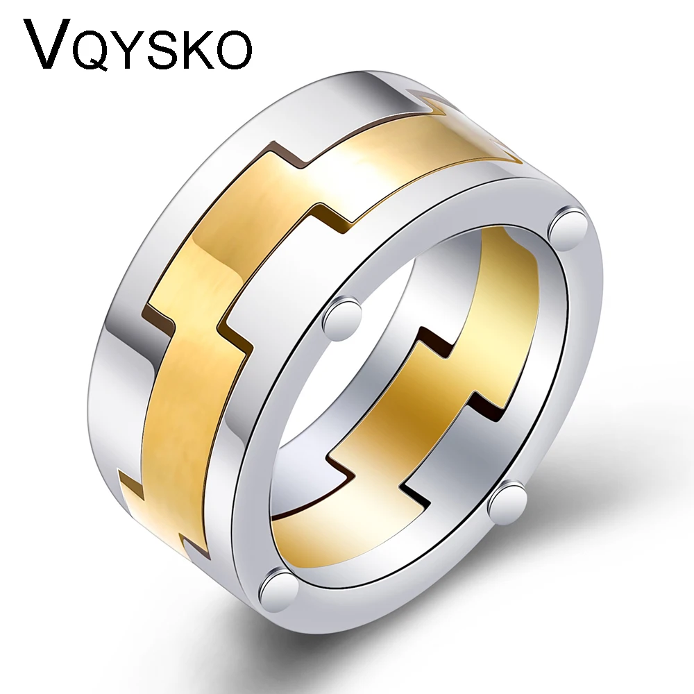 New Men's Ring Stainless Steel Punk Rock Ring for Party Jewelry Stainless Steel Jewelry Wholesale Usa