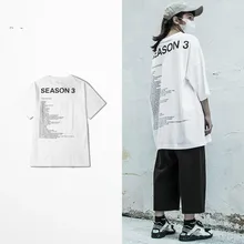 Nova Kanye T Camisas Temporada 3 Hip Hop de Rua T Shirt Homens Engraçado Cáqui Preto Branco Tee Streetwear Kanye West T-shirt da Qualidade