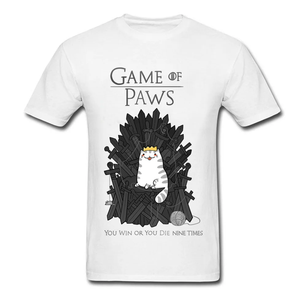 

Get Coupons Gift Men's Cute Graphic T Shirt Kawaii Little Cats Printed Tshirt Game Of Paws Wholesale Men Tee Shirt For Student