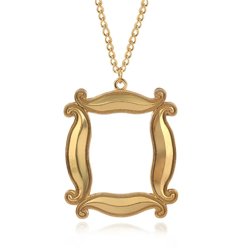 TV Show Friends Gold Photo Frame Logo Necklaces Pendant Central Perk Coffee Time necklace Halloween Cosplay Christmas Gift | Украшения и