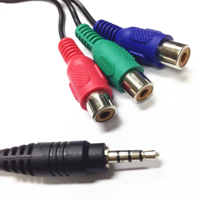 Мини стерео кабель адаптер длина от M до 3RCA 25 см 100 шт.|Кабели VGA| |